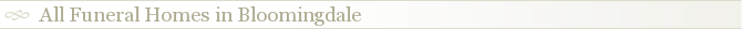 All Funeral Homes in Bloomingdale