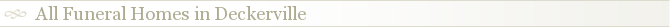 All Funeral Homes in Deckerville