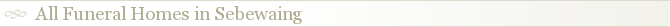 All Funeral Homes in Sebewaing