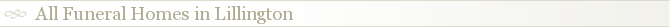 All Funeral Homes in Lillington