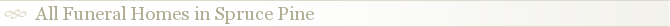 All Funeral Homes in Spruce Pine