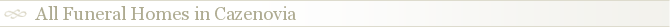 All Funeral Homes in Cazenovia