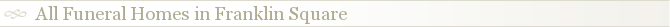 All Funeral Homes in Franklin Square