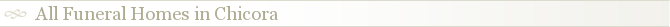 All Funeral Homes in Chicora