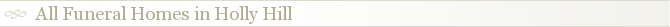 All Funeral Homes in Holly Hill