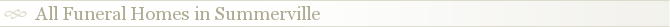 All Funeral Homes in Summerville