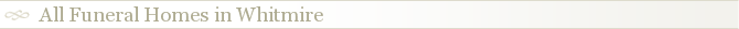All Funeral Homes in Whitmire