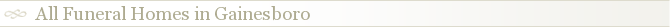 All Funeral Homes in Gainesboro