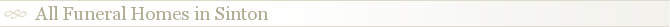 All Funeral Homes in Sinton
