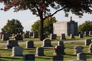 Exterior shot of Catholic Cemeteries Kck