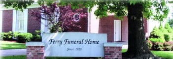 Exterior shot of Ferry Funeral Home
