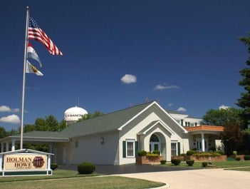 Exterior shot of Holman-Howe Funeral Home