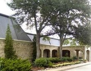 Exterior shot of Memorial Oaks Chapel