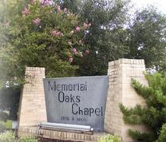 Exterior shot of Memorial Oaks Chapel