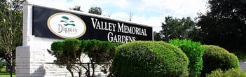 Exterior shot of Valley Memorial Gardens