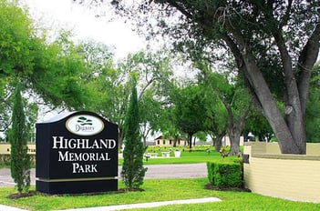 Exterior shot of Highland Memorial Park