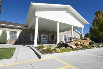 Exterior shot of Rasmussen Funeral Home