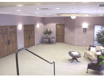 Interior shot of Alsip and Persons Funeral Chapel