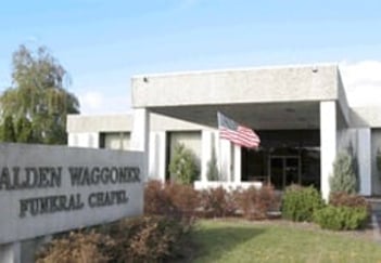 Exterior shot of Alden-Waggoner Funeral Chapel