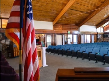 Interior shot of Memorial Mortuary