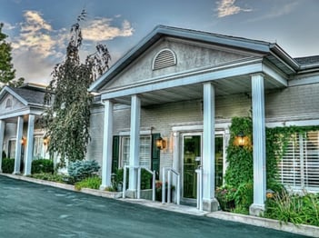 Exterior shot of Allen-Hall Mortuary