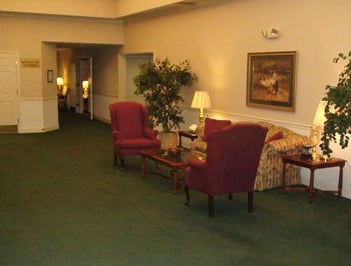 Interior shot of Powers' Funeral Home