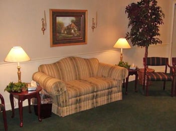 Interior shot of Powers' Funeral Home