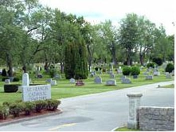 Exterior shot of St Francis Catholic Cemetery