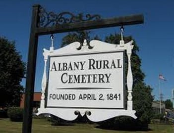 Exterior shot of Albany Rural Cemetery