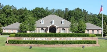 Exterior shot Searcy Funeral Home and Crematory