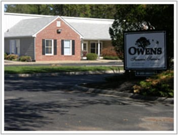 Exterior shot of Owens Funeral Services