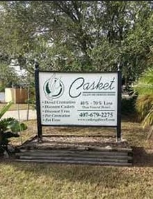 Exterior shot of Casket Gallery and Cremation Service