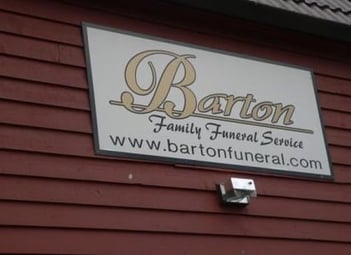 Exterior shot of Barton Family Funeral Service