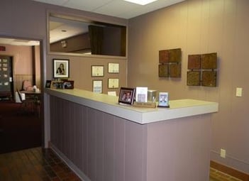 Interior shot of Peters Funeral Home