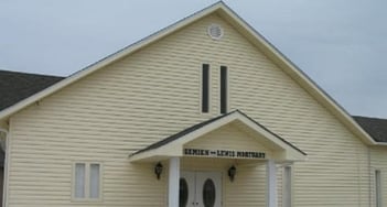 Exterior shot of Semien-Lewis Mortuary