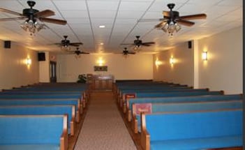 Interior shot of Goliad Funeral Home