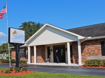 This is the front of our Tampa, Florida funeral home location.