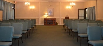 Interior shot of Lakes Funeral Home