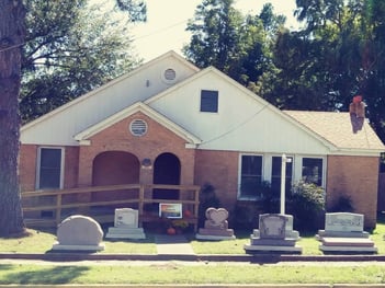 Our funeral home at 202 E. Main Street, Antlers