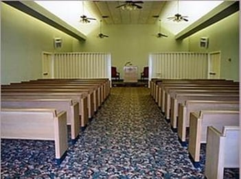 Interior shot of Akins Funeral Home Incorporated