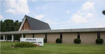 Exterior shot of Johnson Brown Service Funeral Home