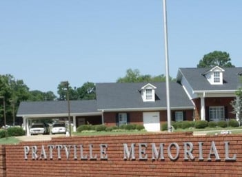 Exterior shot of Prattville Memorial Chapel & Memory Gardens