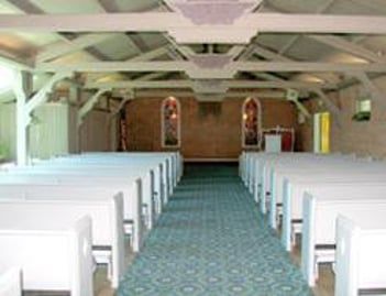 Interior shot of Hull's Walnut Creek Chapel