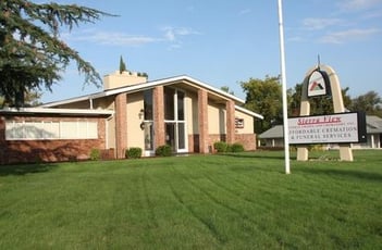 Exterior shot of Sierra View Funeral Chapel