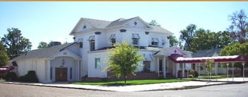 Exterior shot of Peacock-Larsen Funeral Home