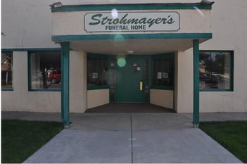 Exterior shot of Strohmayers Funeral Home