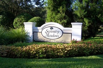 Exterior shot of Serenity Meadows Memorial Park & Funeral Home