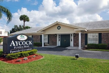 Exterior shot of Aycock Funeral Home & Crematory