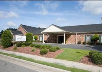 Exterior shot of Music Funeral Home