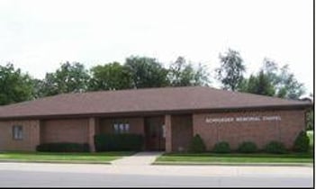 Exterior shot of Schroeder Memorial Chapel